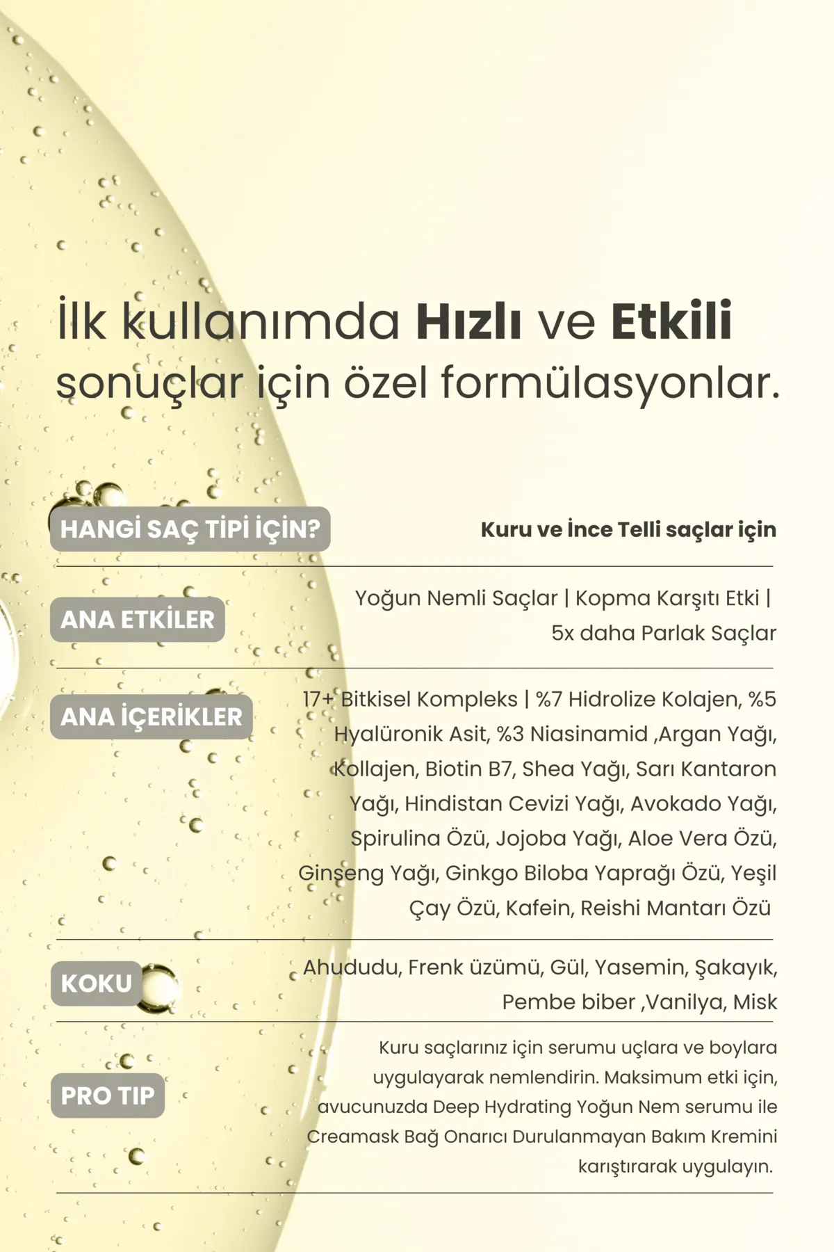 Matsu Deep Hydrating Kuru Saçlar Için Yoğun Nem Serumu 50 Ml