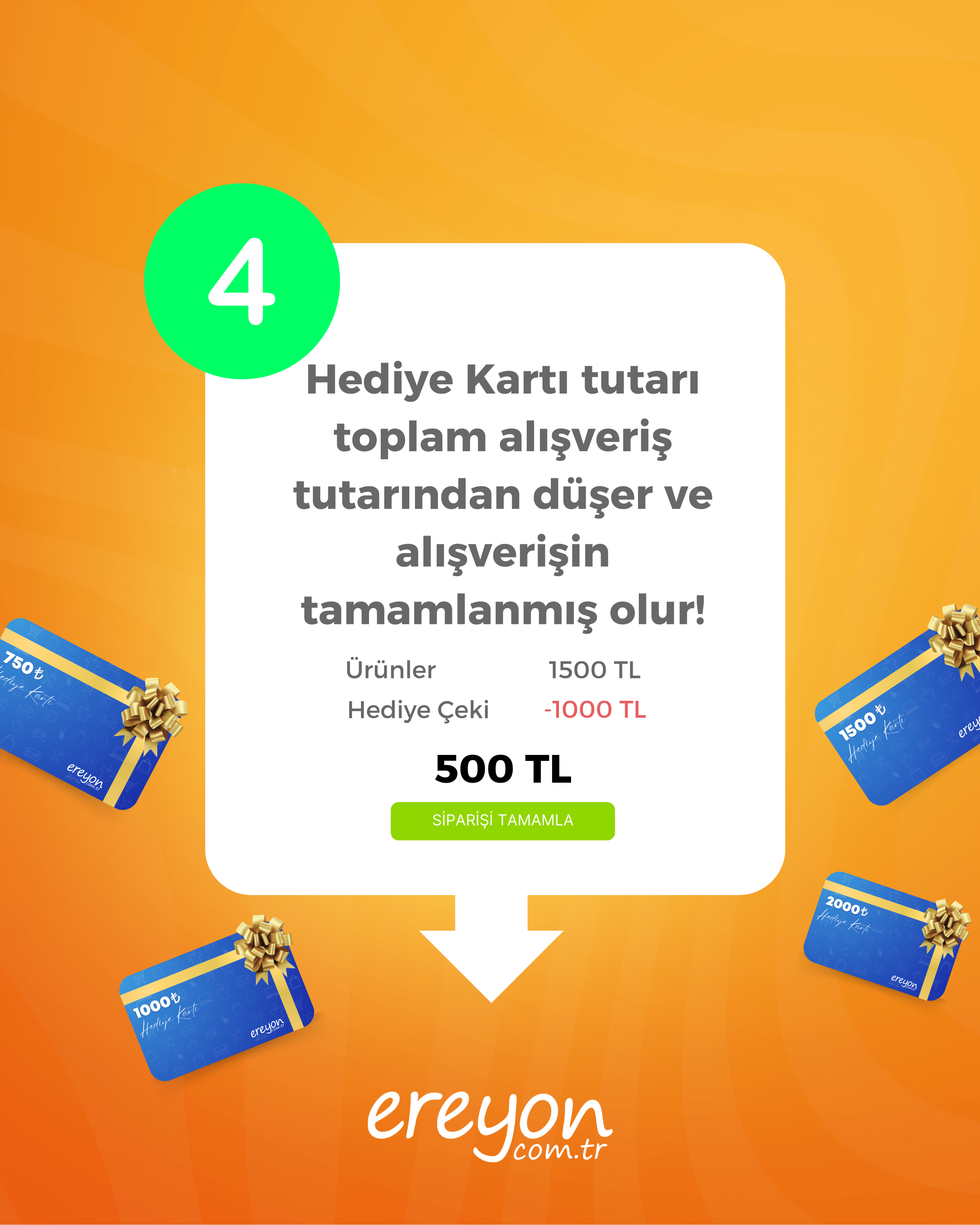 Ereyon 500 TL Hediye Kartı
