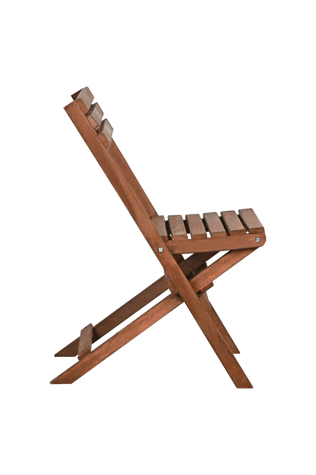 Bysay Vernikli Puf Minderli Ahşap Katlanabilir Bahçe Mutfak Balkon Teras Sandalyesi (Ceviz-Yeşil)