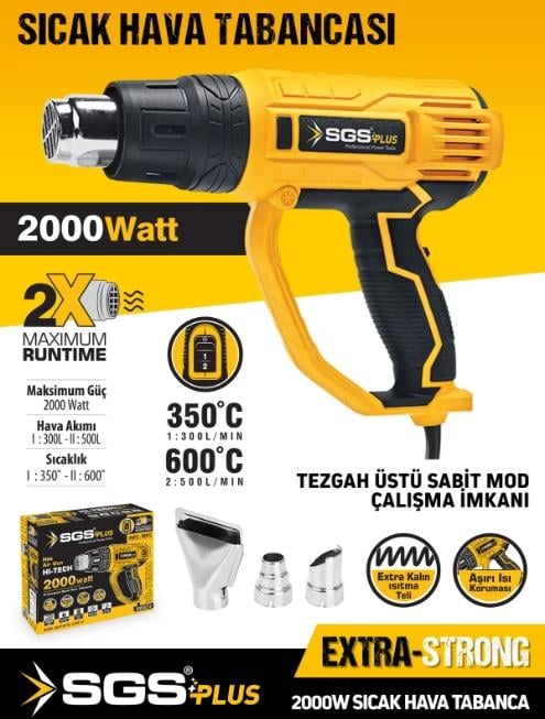 Sgs 5215 2000 W Sıcak Hava Tabancası