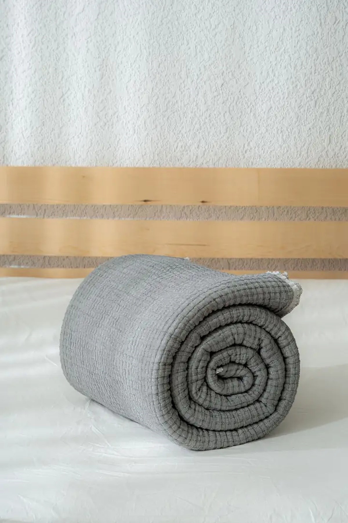Müslin 7 Katlı Lira Serisi Yorgan Çift Kişilik Siyah-Gri 240x260cm (Çift Taraflı)