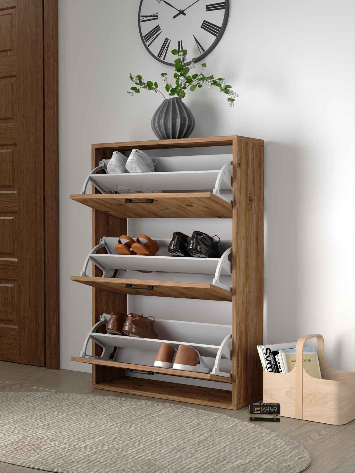 Reyo Falez Düşer Kapak Ayakkabılık 3 Bölmeli Ayakkabılık