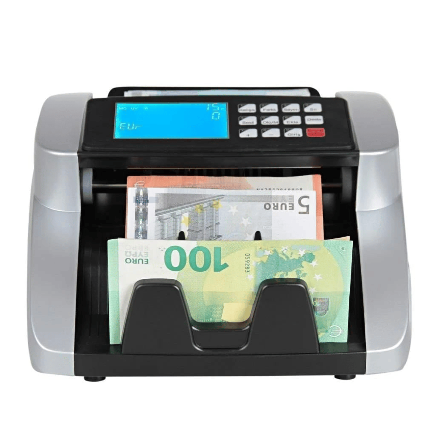 Baove GB7100S Karışık Para Sayma Makinesi ve Sahte Yakalama –TL-Euro-Usd - Türkçe Sesli Uyarı