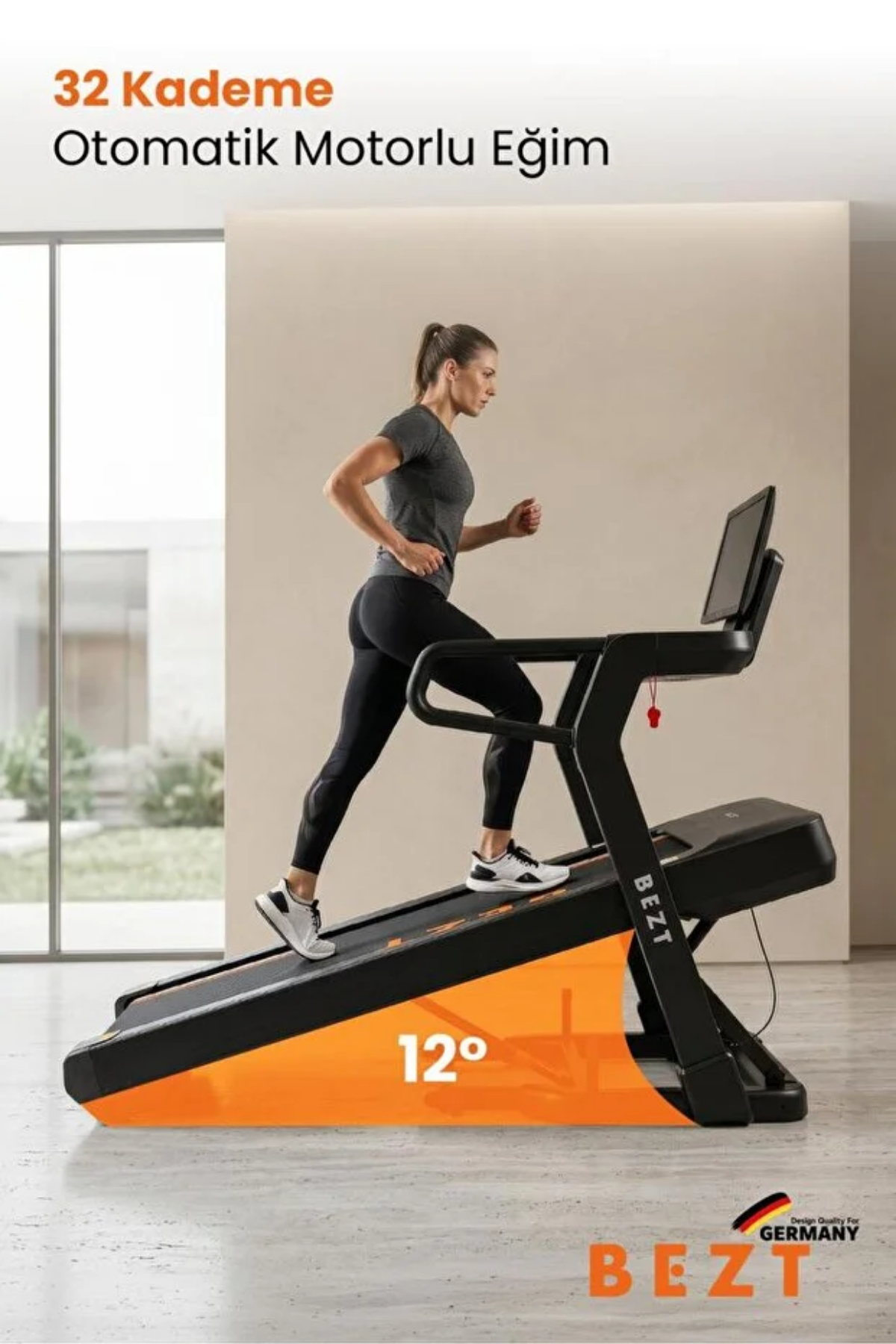 Bezt BZT-SPR700 Run Smart Ultra 4 HP Ekranlı Koşu Bandı (180 kg Kapasite / Telefon Yansıtmalı LED)