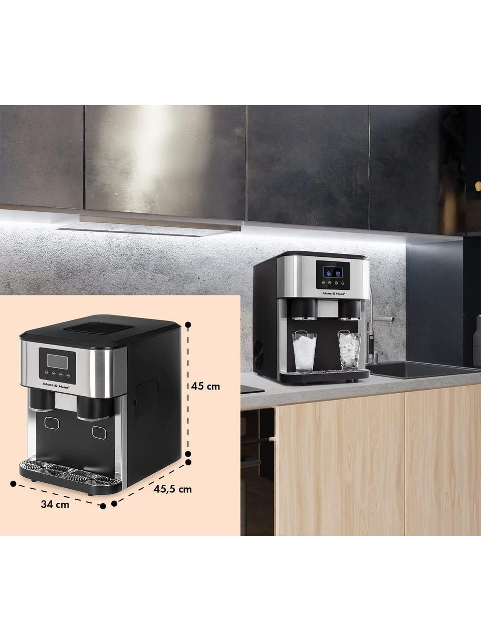 Mars&Hars KIM15 LCD 18Kg Kapasiteli Buz Makinası-Buz Küpü Kırık Buz Soğuk Su Sebili