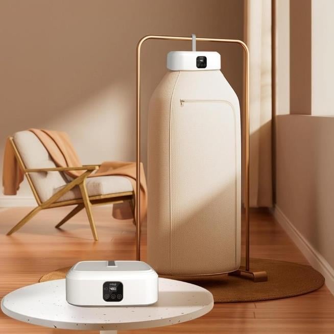 Mioji Mio UV100X Yeni Nesil UV Işıklı Taşınabilir Portatif Askılı Katlanabilir Çamaşır Kurutma Makinesi