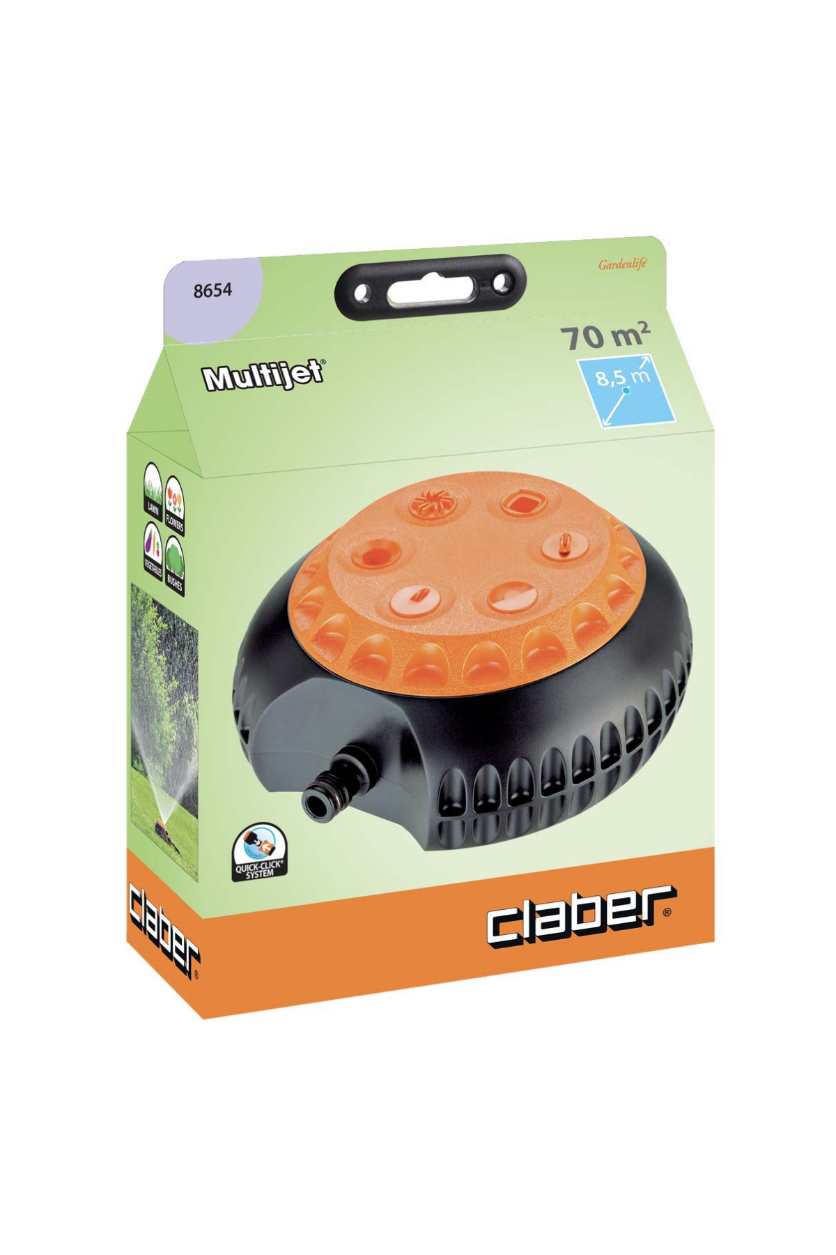 Claber 8654 6 Fonksiyonlu Fıskiye Tablalı