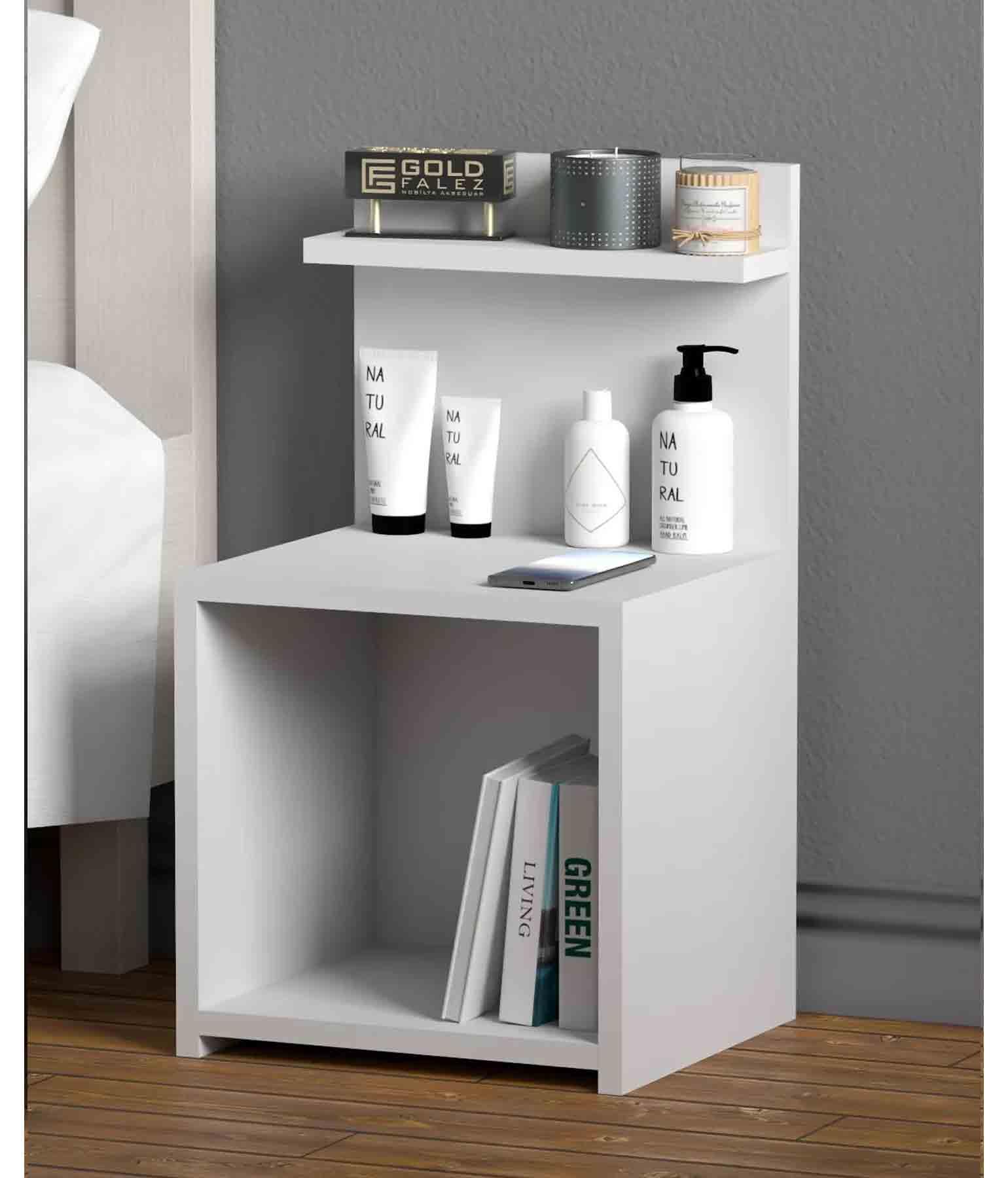 Reyo Komodin Salon Ofis Dolabı Beyaz