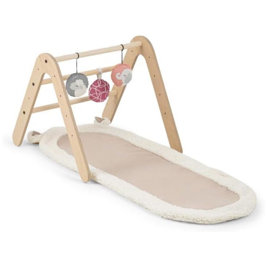 Mamatoyz 17GIMY Doğal Montessori Bebek Egzersiz Oyun Halı Matı ve Kitaplık