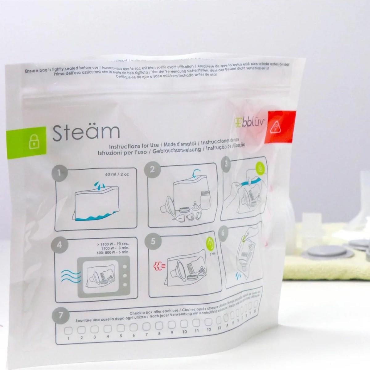 Bblüv Steäm Mikrodalga Sterilizasyon Poşeti