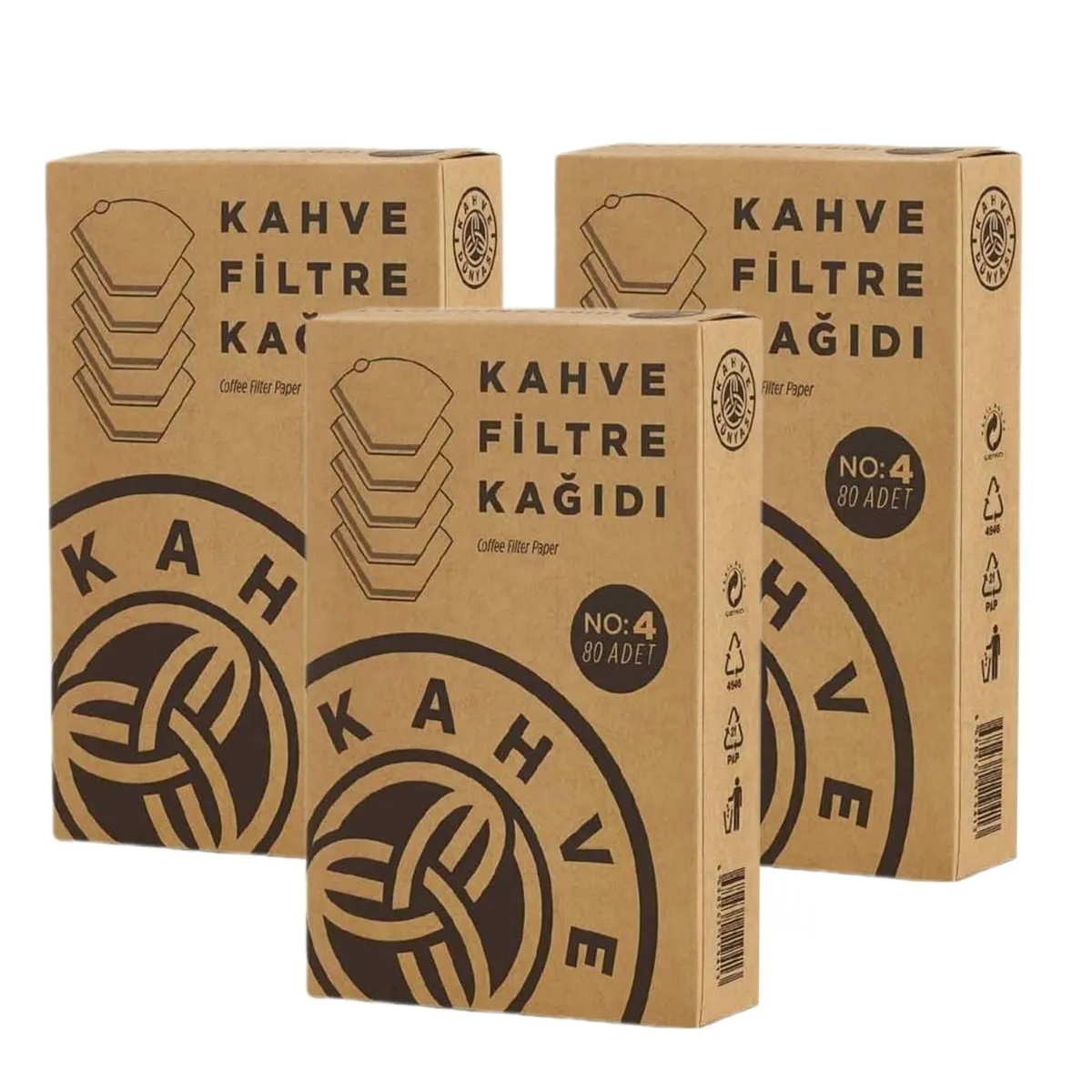 Kahve Dünyası Filtre Kahve Kağıdı 80 Li (3 Adet )