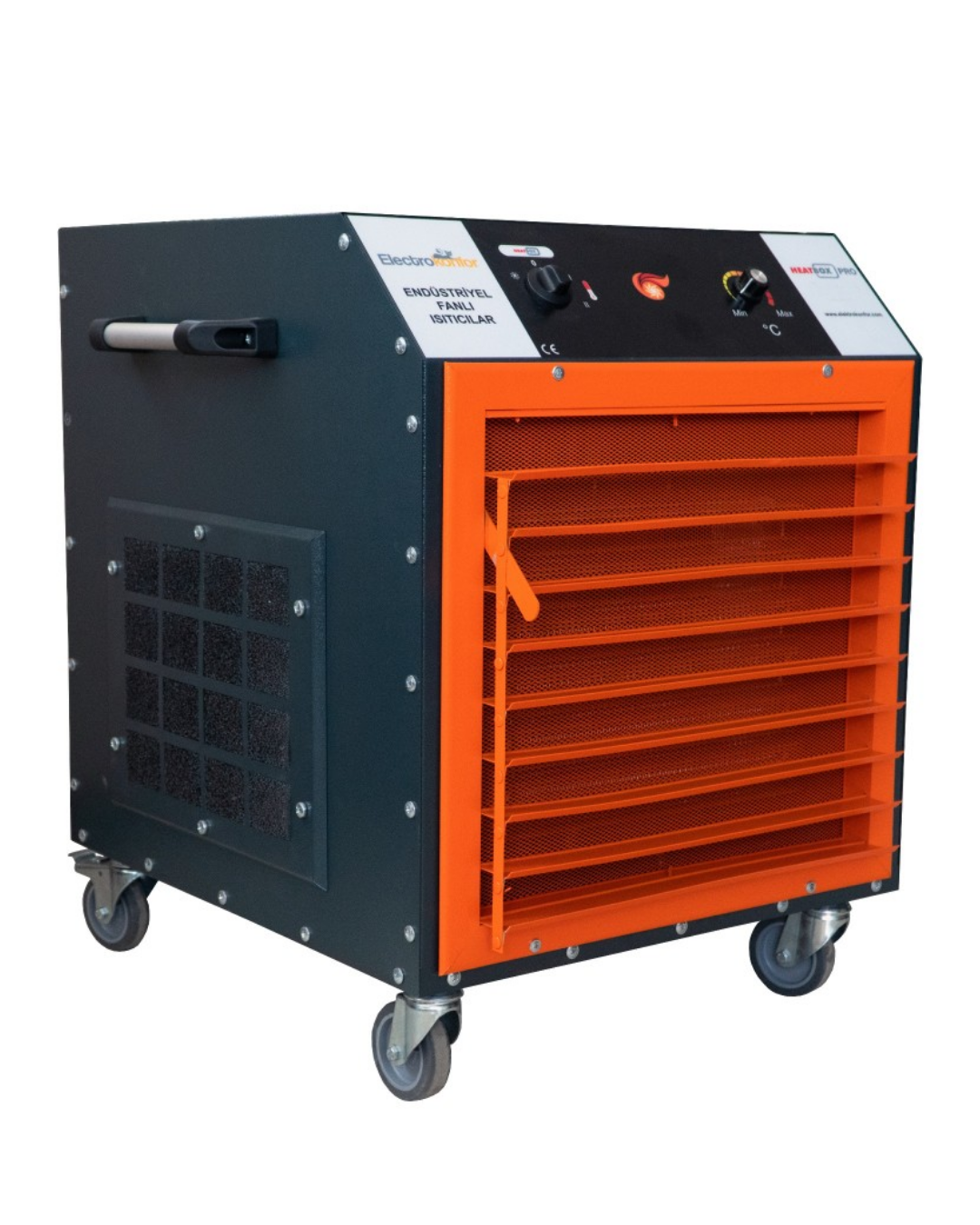 Heatbox HBPRO30000F Pro 30000W Trifaze Elektrikli Fanlı Isıtıcı Füme