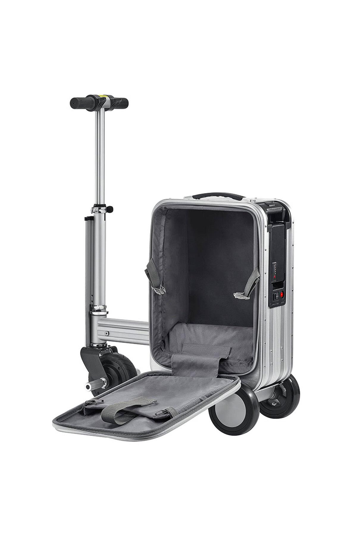 AirWheel SE3S Elektrikli Binilebilir Scooter Valiz Gri