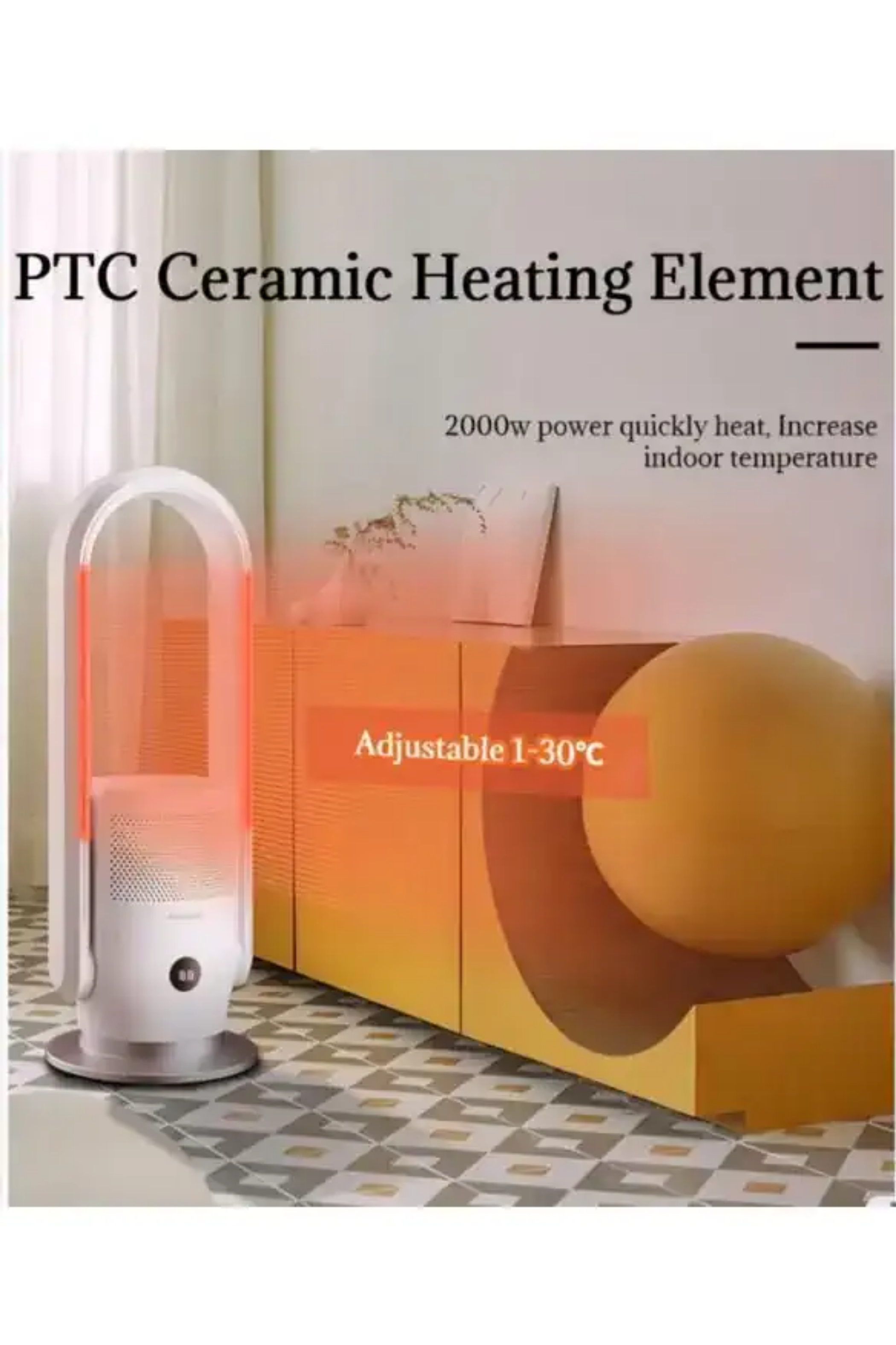 Dlc 35 Watt Soğuk 2000 Watt Sıcak Fanlı Akıllı Wifi Sistemli Hava Temizleme Cihazı