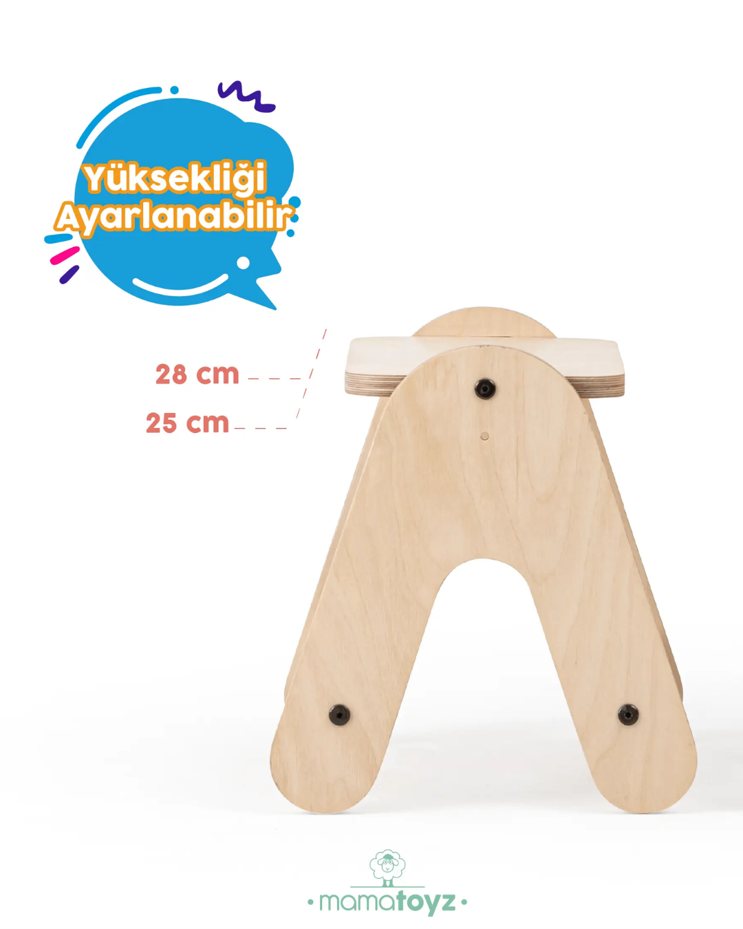 Mamatoyz Ayı Figürlü Ahşap Aktivite Masası