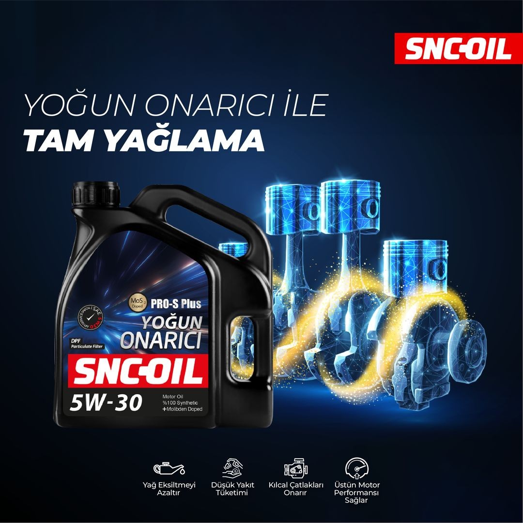 Snc Oil Pro-S Plus Yoğun Onarıcı 5W-30 Motor Yağı 5 Litre