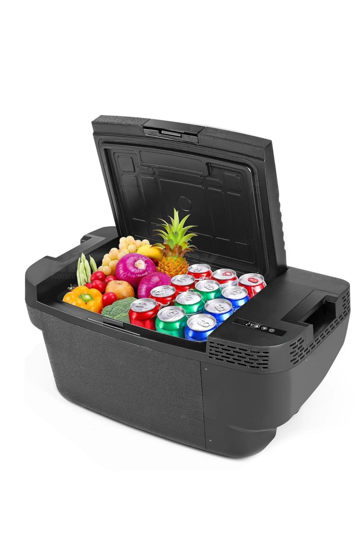 Evacool Tesla Model Y Uyumlu 35 Litre 12,24,220V Kompresörlü Taşınabilir Buzdolabı