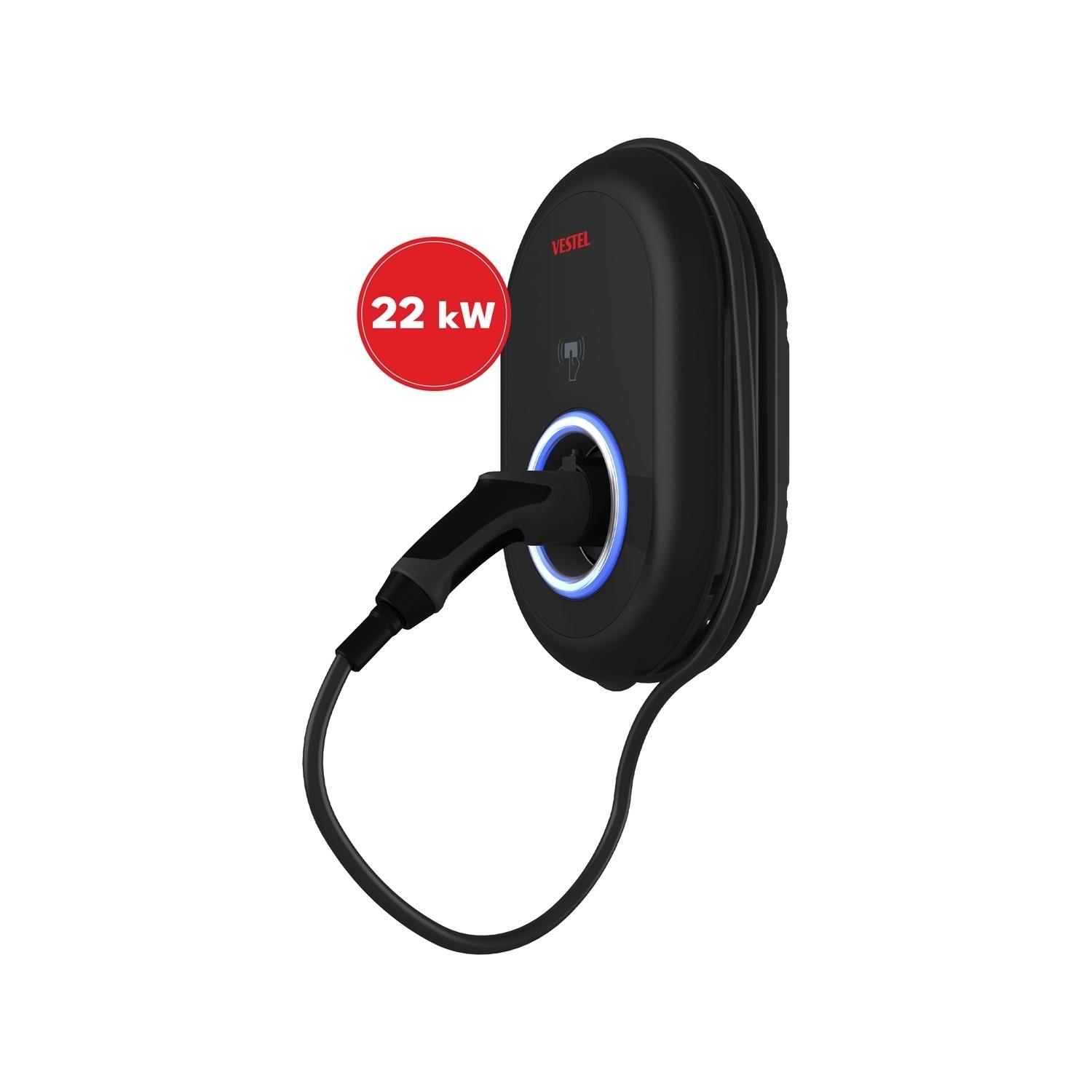 Vestel Elektrikli Araç Şarj Istasyonu EVC04 22KW Kablolu
