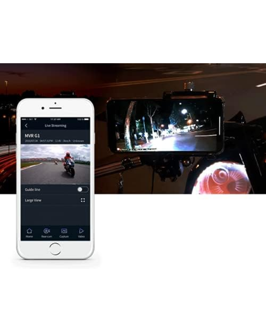 GNet Mvr Motosiklet 2 Kameralı Full Hd Wifi Araç Kamerası