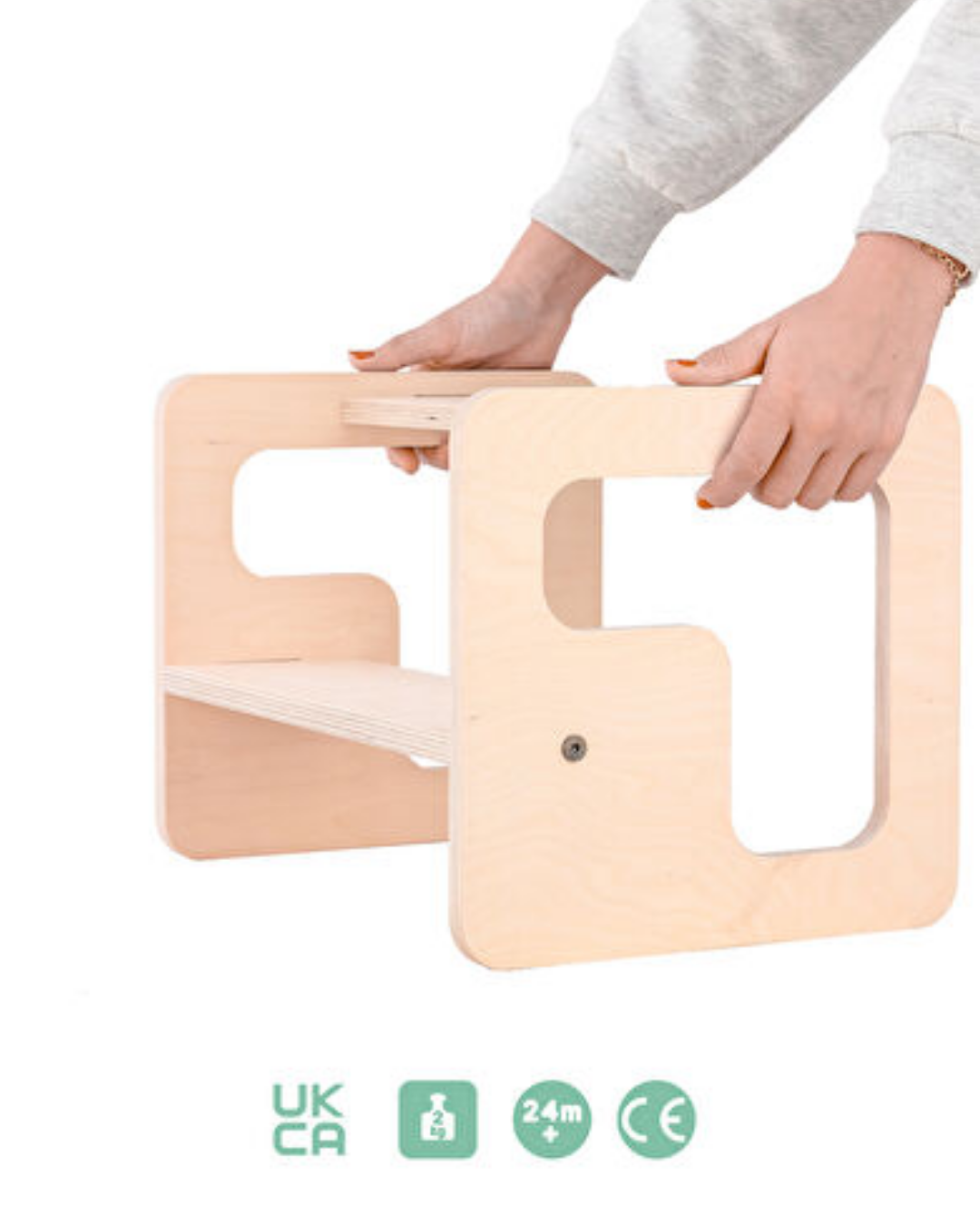 Mamatoyz Stepin Box Natural Color Ahşap Kule Basamağı