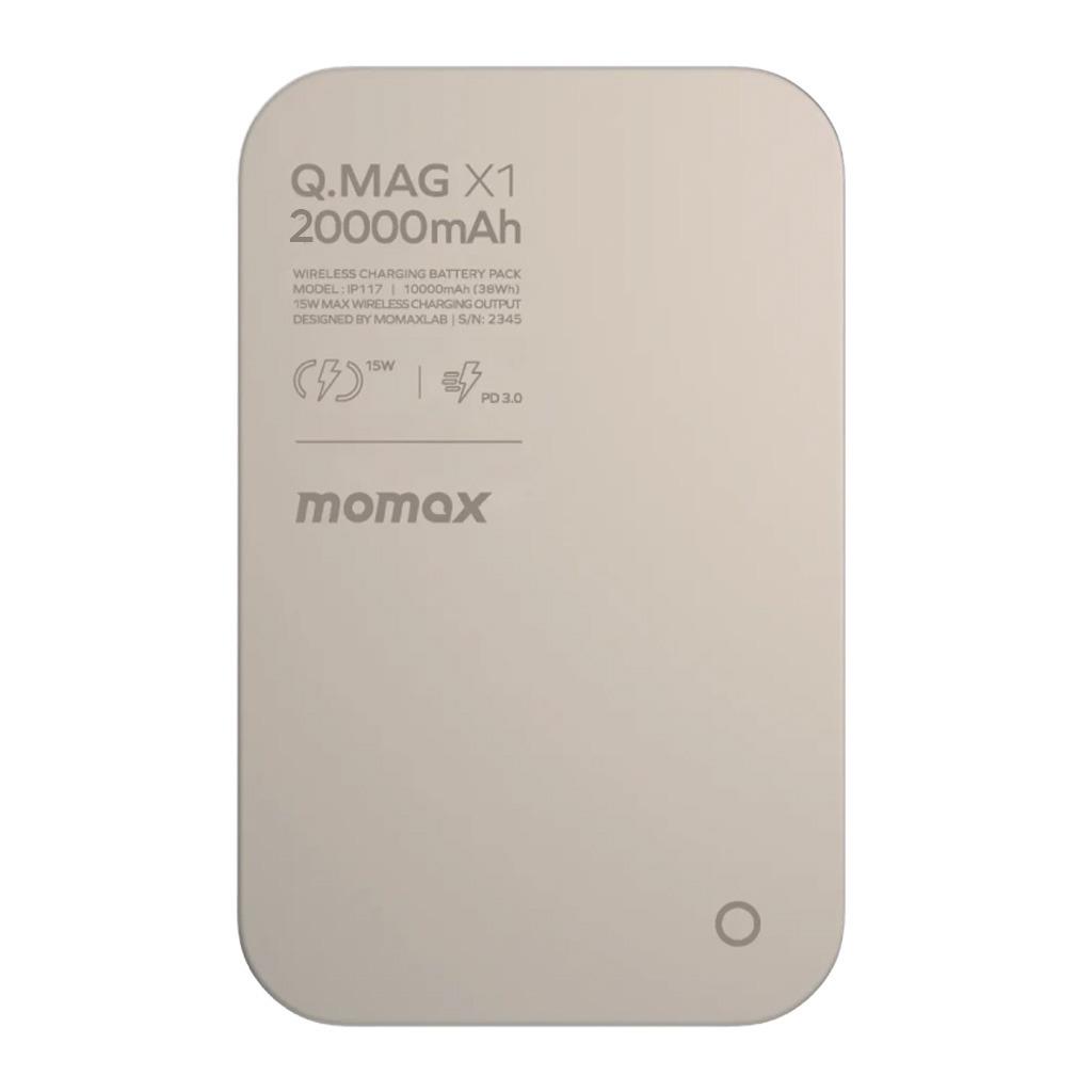 Momax Titanium Wireless Kablosuz Powerbank 20.000mAh MagSafe Uyumlu