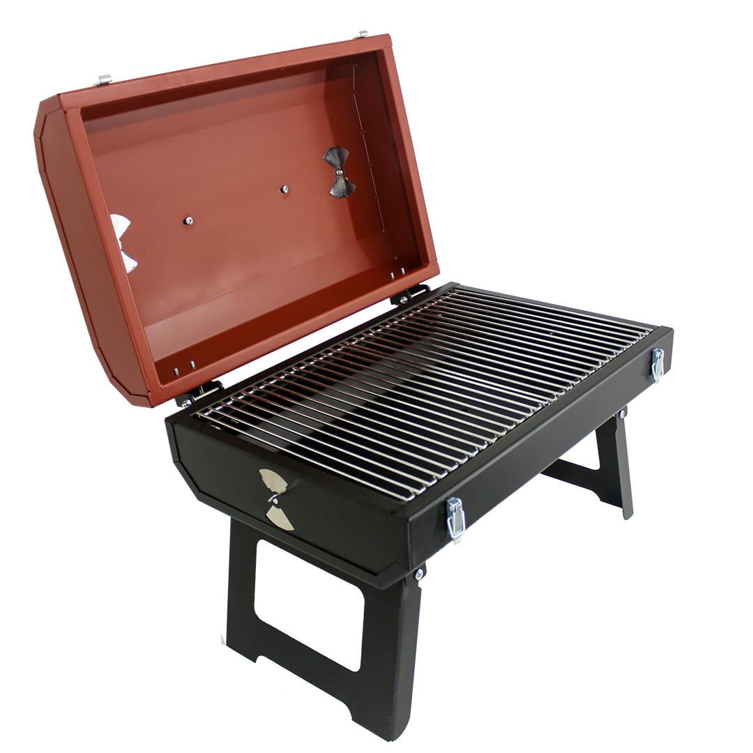 Grillmate Voyager Kilitli Portatif Barbekü Mangal-Kırmızı