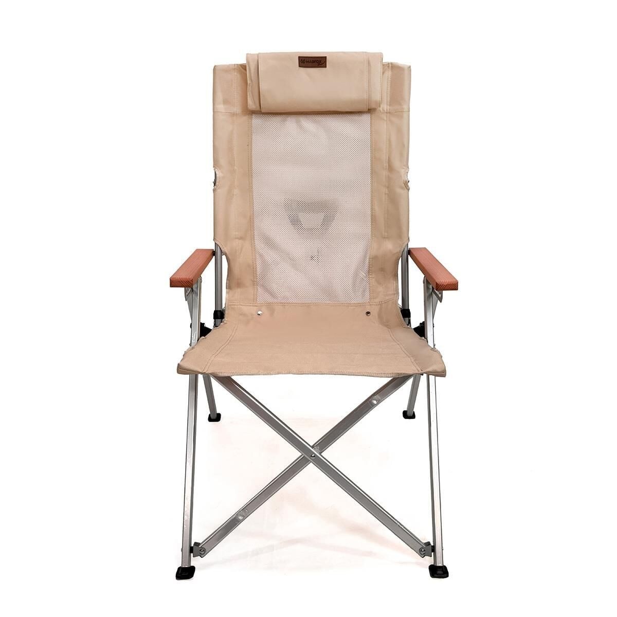 Madfox Haven 6 Kademeli Katlanır Kamp Sandalyesi Krem