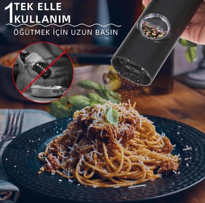 Mioji Mio Sg2 Yeni Nesil 600MAH Şarj Üniteli Işıklı Tuz Karabiber Değirmeni