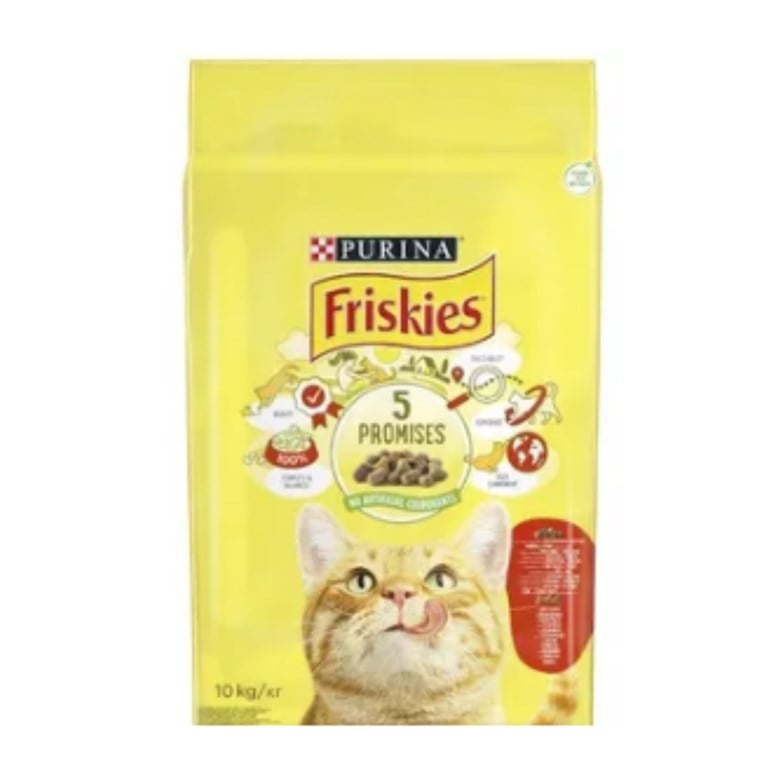 Friskies Etli Tavuklu Ve Sebzeli Yetişkin Kedi Mamasi 10 Kg