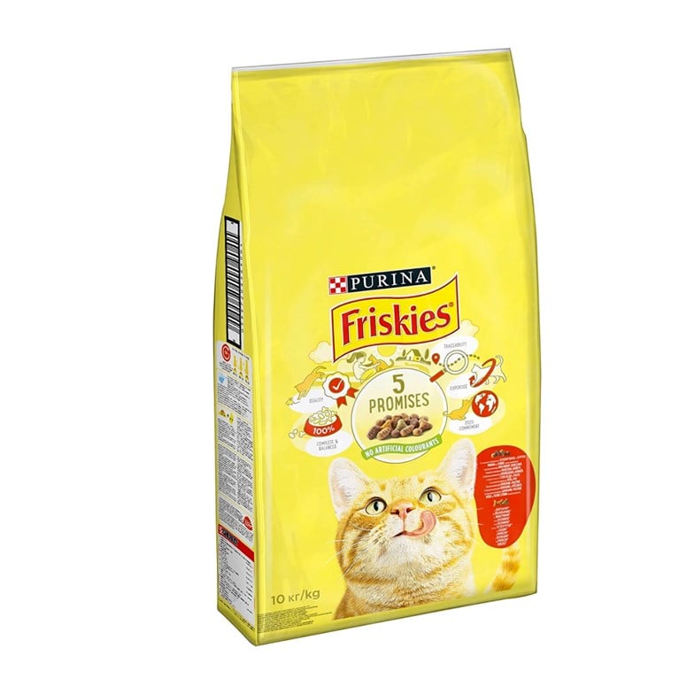 Friskies Sığır&Tavuk&Sebzeli Kuru Kedi Maması 10 Kg
