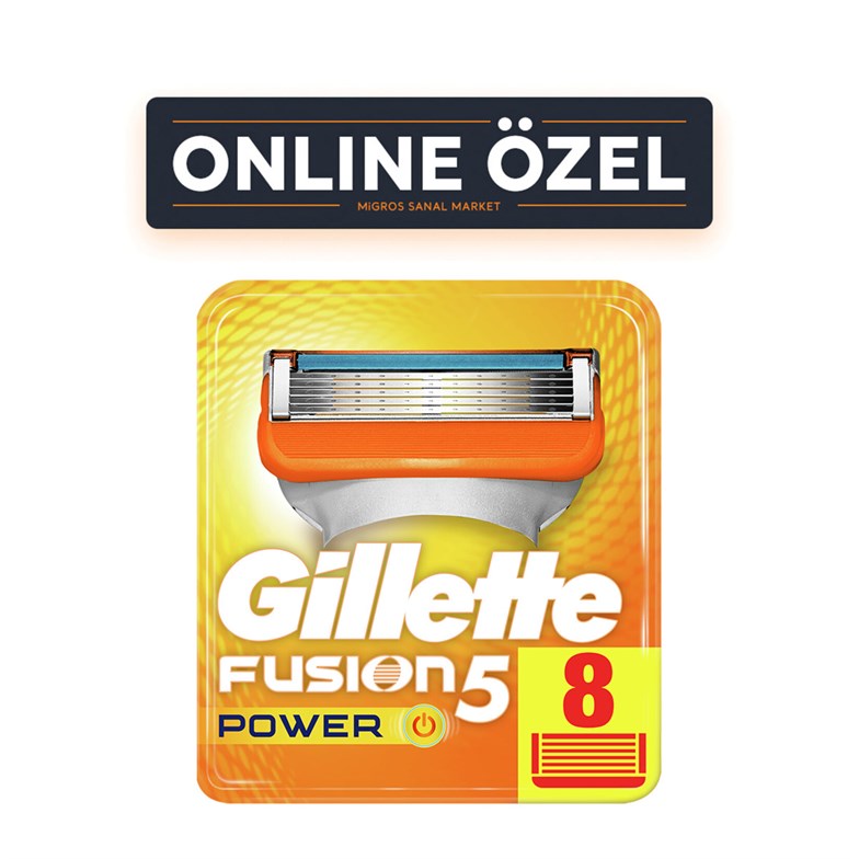 Gillette Fusion Power Yedek Tıraş Bıçağı 8'li Karton Paket