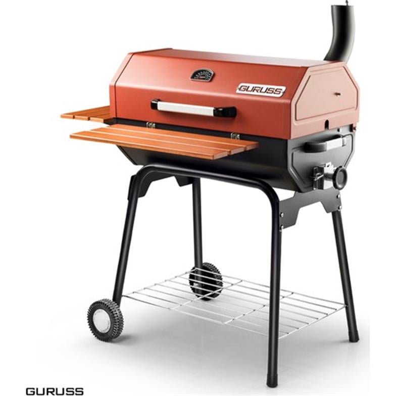Guruss 75 cm Kömürlü Barbekü Mangal Oksit Kırmızı