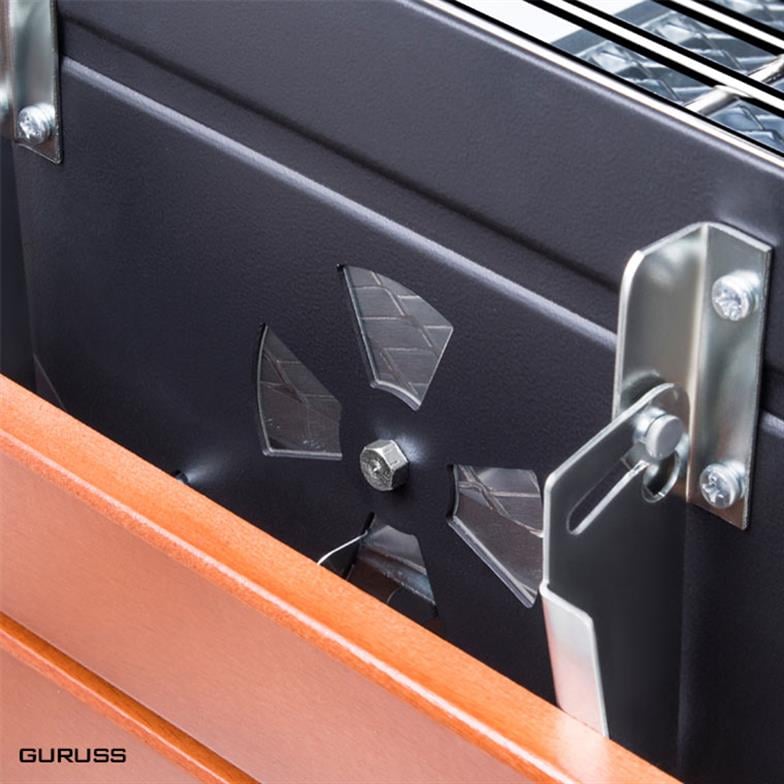 Guruss CG-050 Kömürlü Barbekü Mangal-Oksit Kırmızı