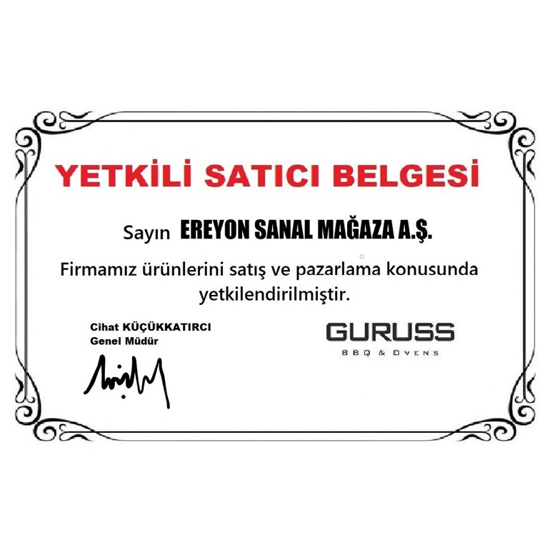 Guruss CG-075 Kömürlü Barbekü Mangal +Önlük +Kılıf