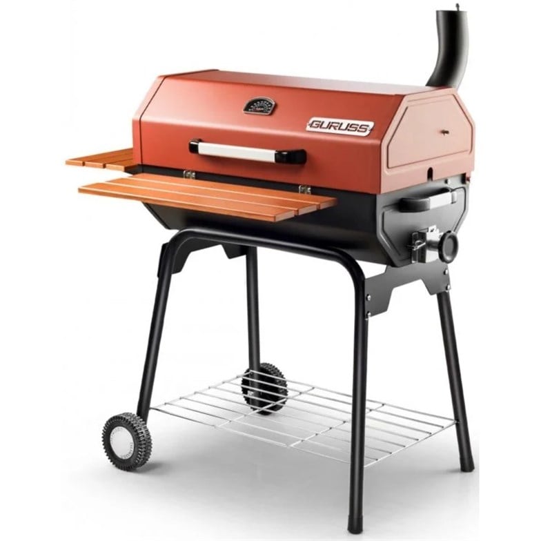 Guruss CG-075 Kömürlü Barbekü Mangal Tam Set Kırmızı