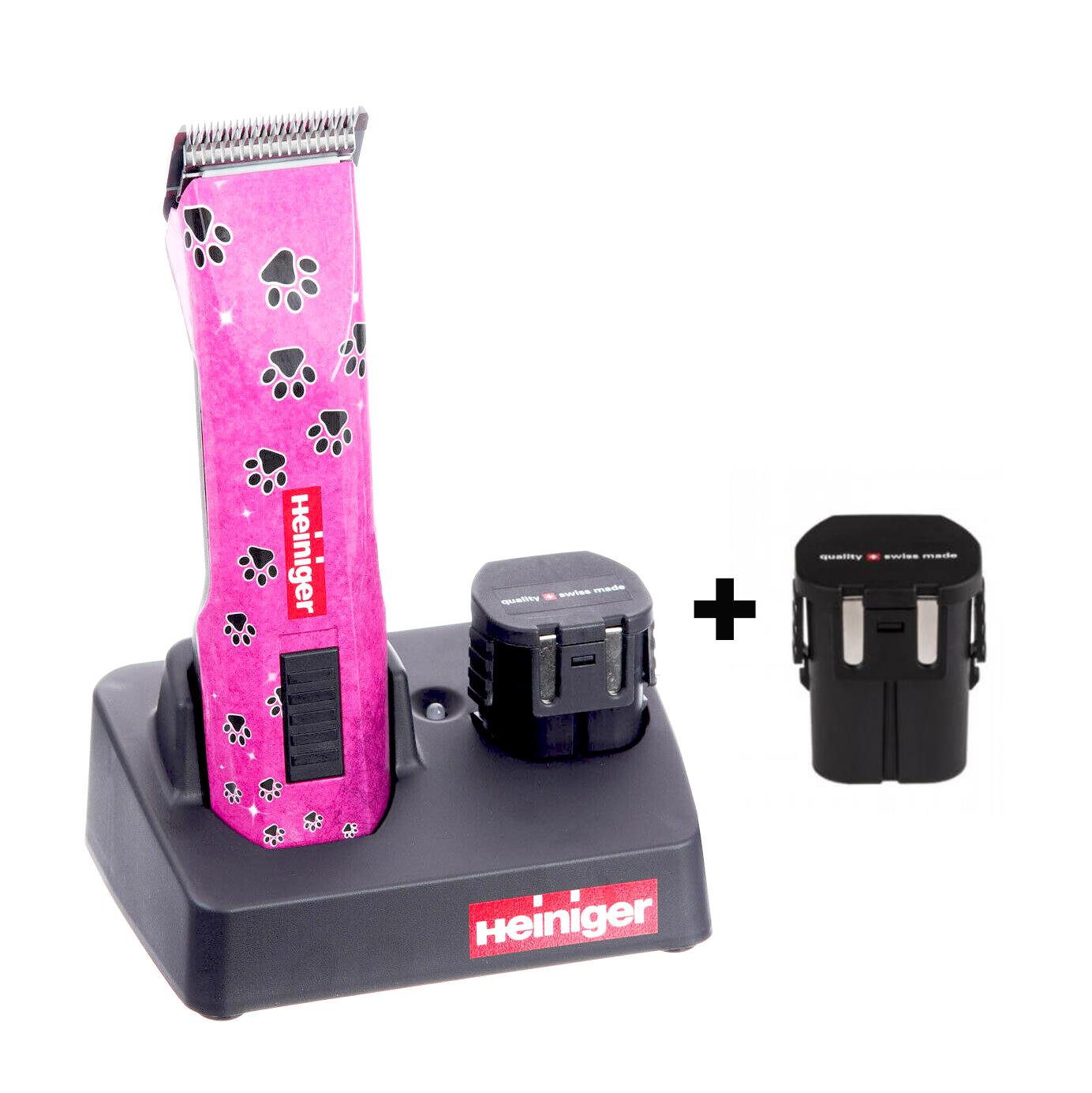 Heiniger Saphir Pink İki Akülü Evcil Hayvan Kırkma Makinesi 