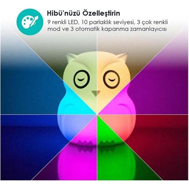 Hibü - Silikon Led Gece Lambası