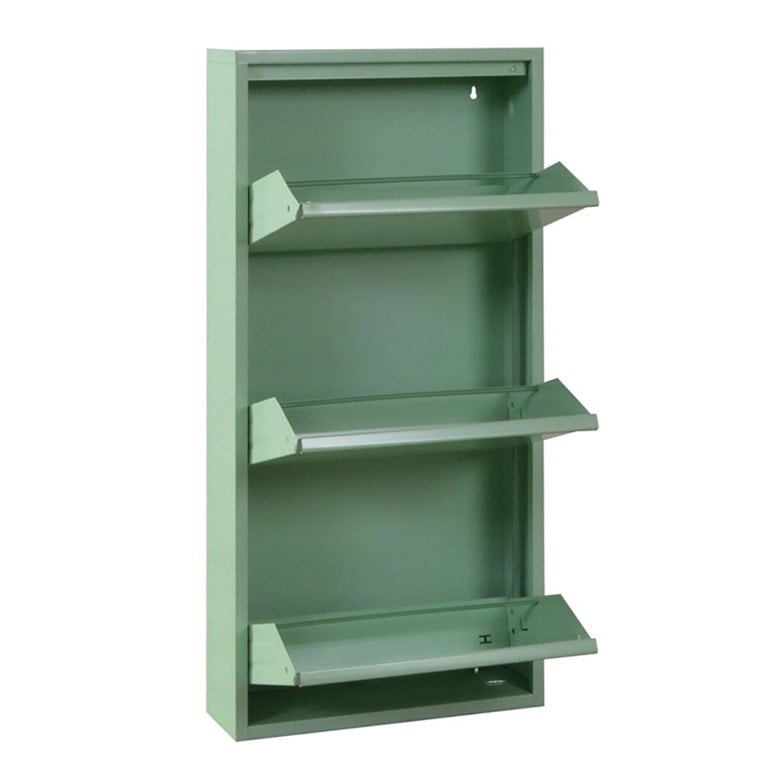 Kaser Metal Yeşil 3'lü Metal Ayakkabılık DC-072