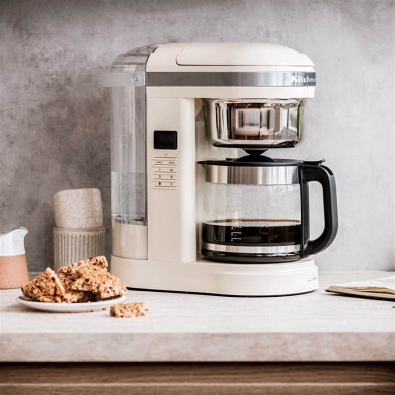 KitchenAid 5KCM1209EAC Almond Cream Beyaz Filtre Kahve Makinesi