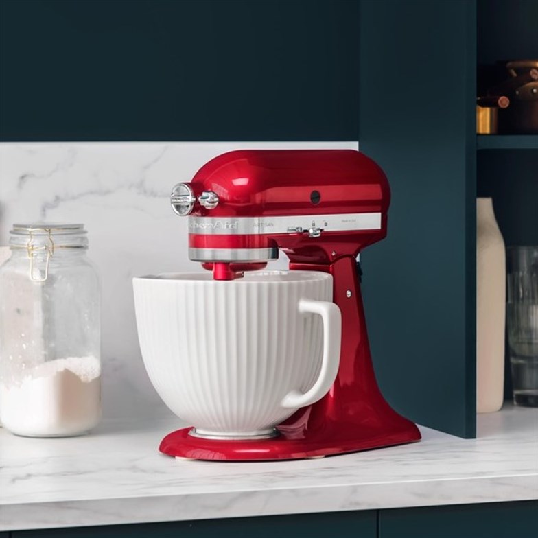 KitchenAid 5KSM2CB5PCC 4.7 lt Stand Mikser İçin Seramik Kase Beyaz