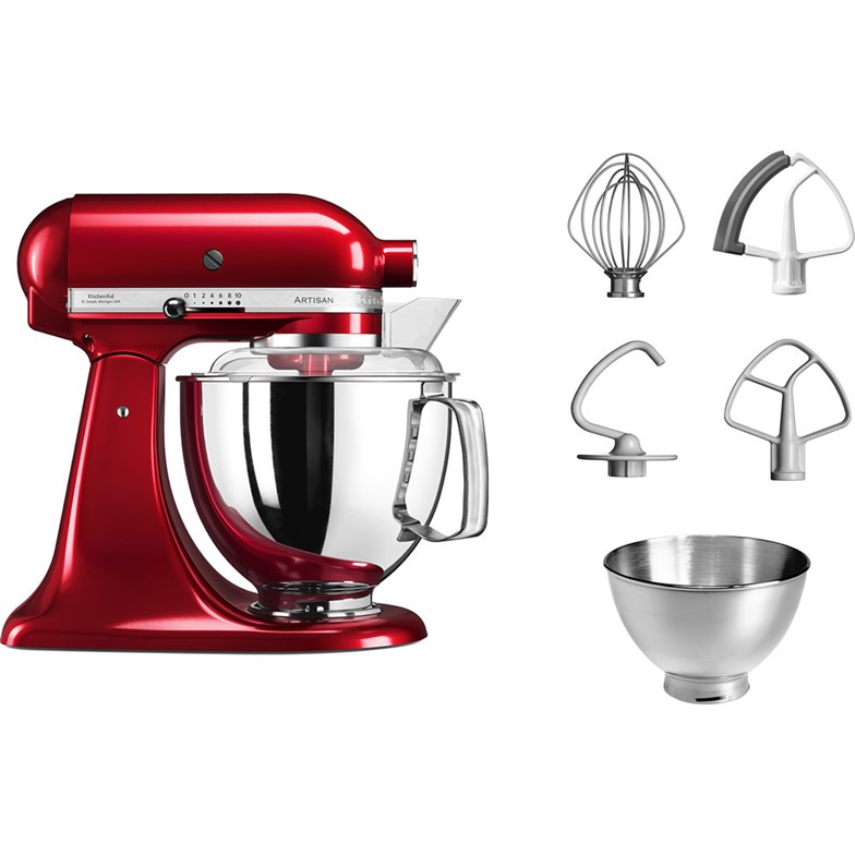 KitchenAid Artisan 5KSM175PSECA Candy Apple 300 W 4.8 lt Mutfak Şefi