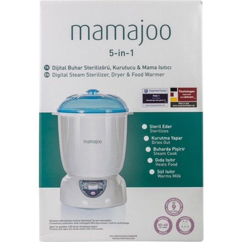 Mamajoo 5 İşlevli Kurutmalı LCD Ekran Buhar Sterilizatör & Mama Isıtıcısı