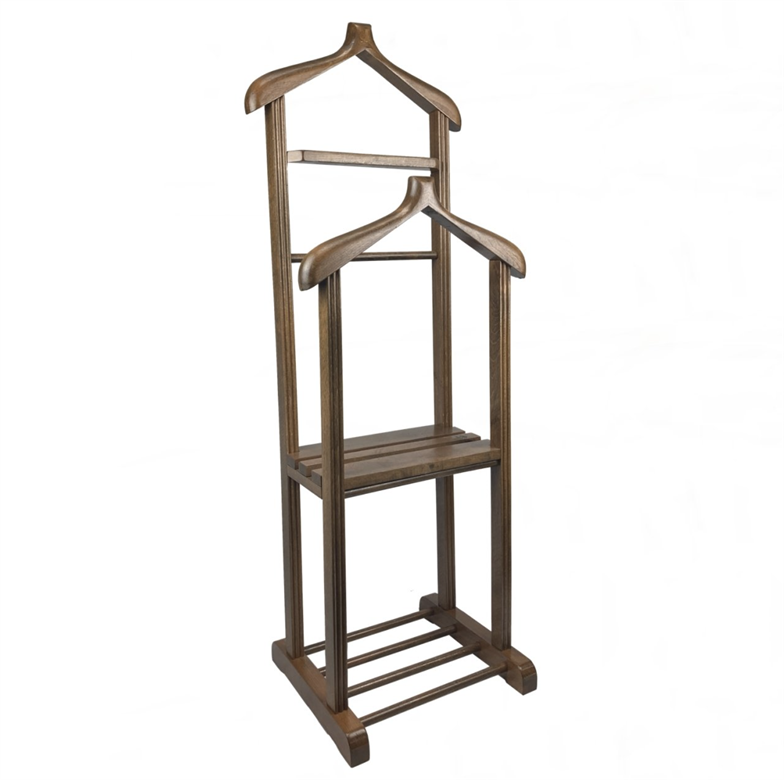 Melada Mobilya Gürgen Çift Tepeli Dilsiz Uşak Cilalı Ceviz Sehpalı