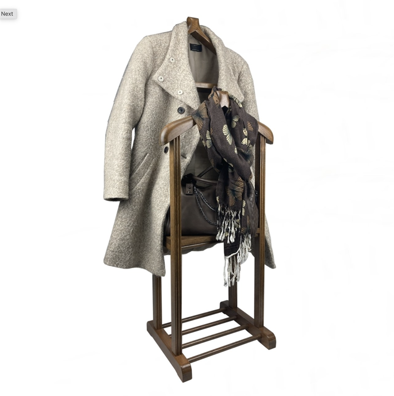 Melada Mobilya Gürgen Çift Tepeli Dilsiz Uşak Cilalı Ceviz Sehpalı