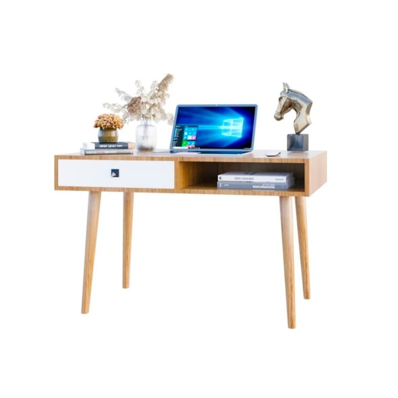 Merlin Mobilya Major Bambu 2 Parçalı Çalışma Masası MAJOR123
