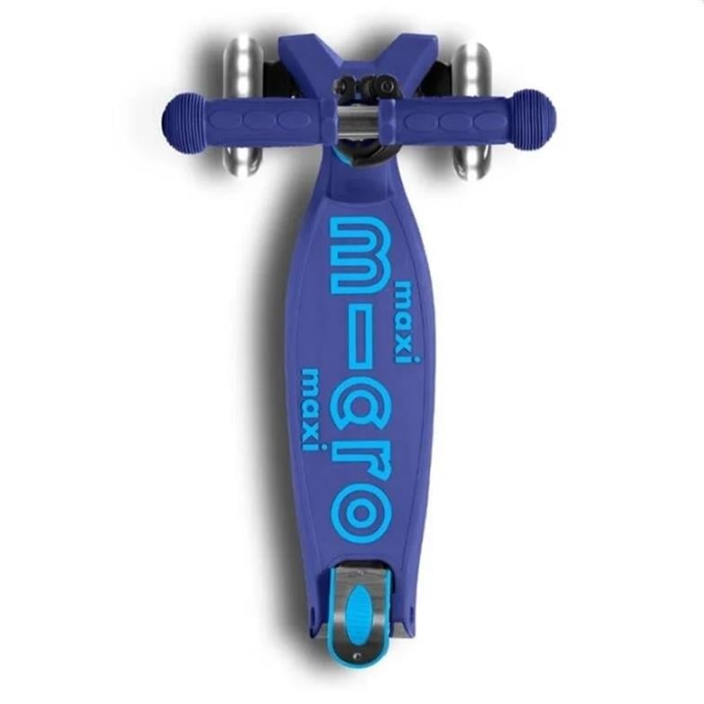 Micro Maxi Micro Deluxe LED Foldable 3Tekerlekli Scooter Navy Blue