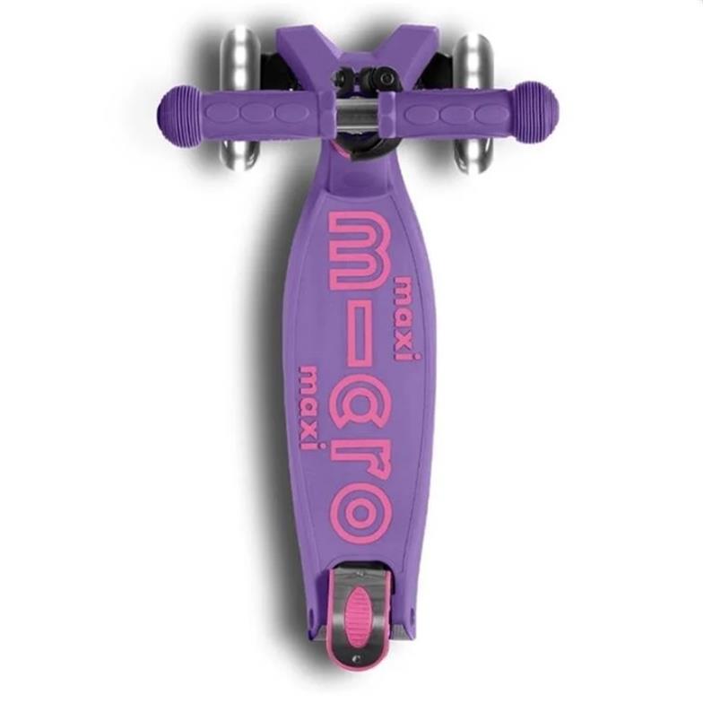 Micro Maxi Micro Deluxe LED Foldable 3 Tekerlekli Scooter Purple