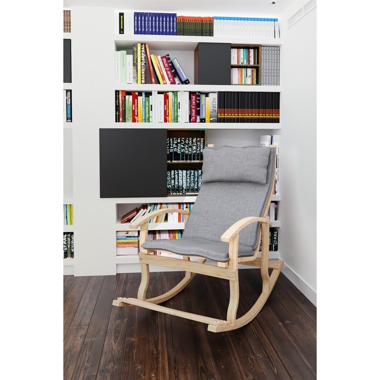 Mobildeco Padişah Ahşap Sallanan Sandalye