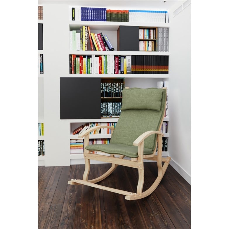 Mobildeco Padişah Ahşap Sallanan Sandalye