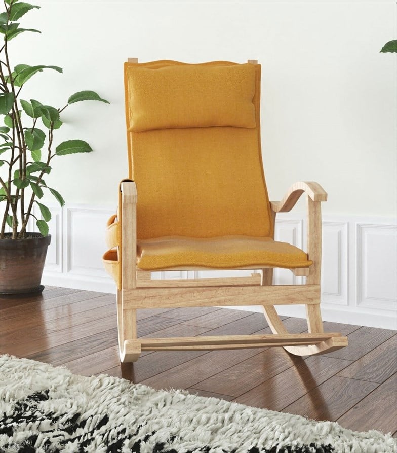 Mobildeco Sultan Ahşap Sallanan Sandalye